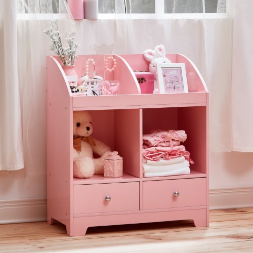 Fantasy Fields - Little Princess Cindy Toy Cubby Storage - Pink TD-12230P Perspective: top