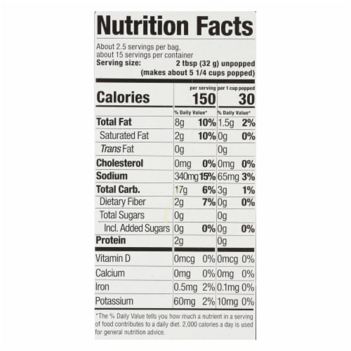 Skinny Pop® Butter Flavor Popcorn Perspective: top