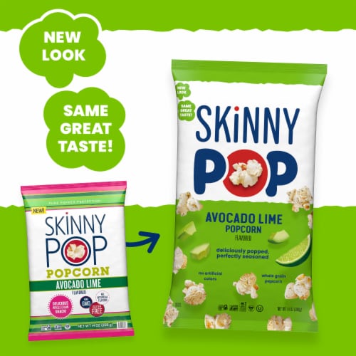 SkinnyPop® Avocado Lime Flavored Popcorn Perspective: top