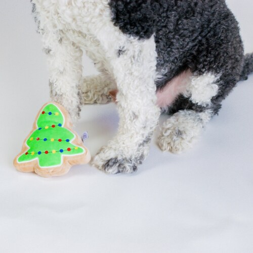 Midlee Christmas Sugar Cookie Plush Dog Toy (Christmas Tree, Small), 1