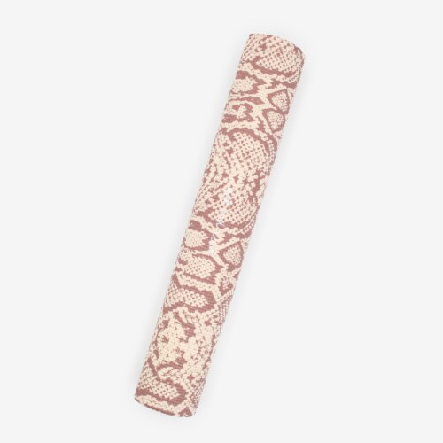 Oak and Reed Non-Slip  Yoga Mat, Blush Snakeskin Perspective: top