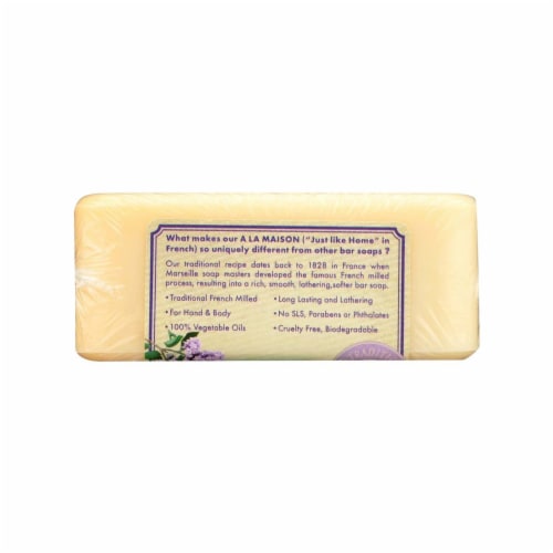 A La Maison de Provence Hand & Body Bar Soap Rose Lilac - 8.8 oz (250 g) Perspective: top