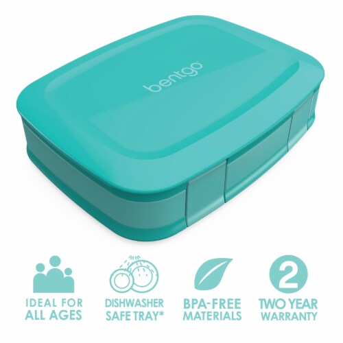 Bentgo Fresh Bento Box - Turquoise Perspective: top