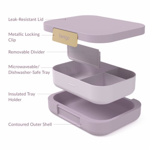 Bentgo® Modern Leak Proof Lunchbox - Orchid Perspective: top