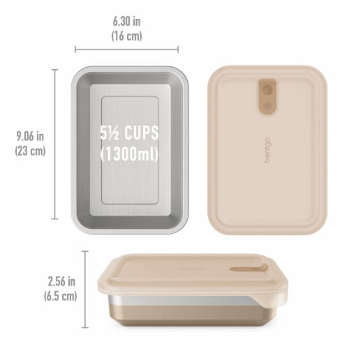 Bentgo® Microsteel™ Gold Container - Gold Perspective: top