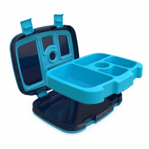 Bentgo Kids Prints Food Storage Container - Speckle Blue Perspective: top