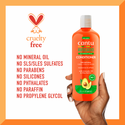 Cantu® Silicone-Free Avocado Hydrating Conditioner Perspective: top
