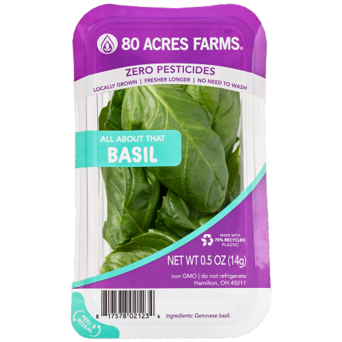 80 Acres Farms® Fresh All About That Basil Perspective: top