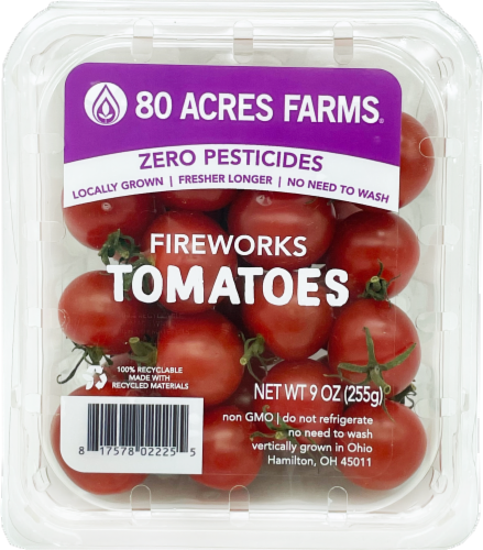 80 Acres Farms® Fireworks Fresh Cherry Snacking Tomatoes Perspective: top