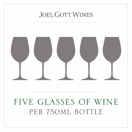 Joel Gott Barrel Aged Chardonnay White Wine Bottle Perspective: top