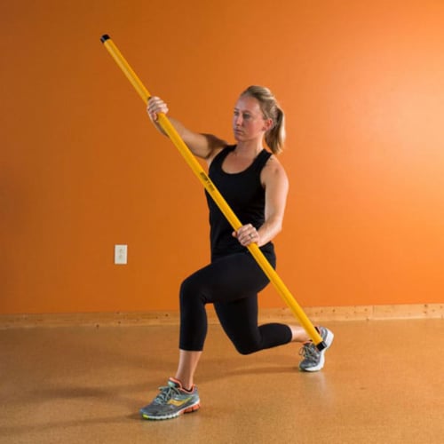 Prism Fitness 5 Pound Smart Stick for Balance, Alignment, and Range of Motion Perspective: top