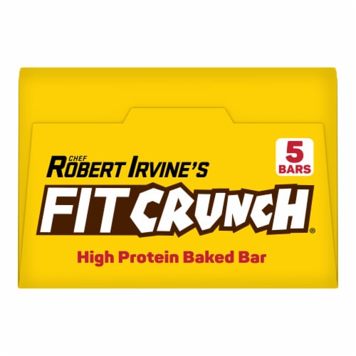 Robert Irvine's Fit Crunch® Chocolate Peanut Butter Protein Bars Perspective: top