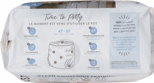 The Honest Company® Clean Conscious Diapers Let's Color Training Pants 4T-5T (38+ lbs) Perspective: top