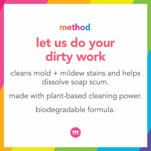 Method Tub and Tile Spray Cleaner, Eucalyptus Mint Perspective: top