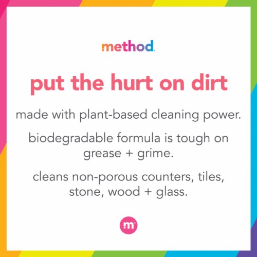 Method® All Purpose Pink Grapefruit Natural Surface Cleaner Refill Perspective: top