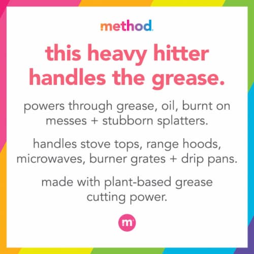 METHOD Heavy Duty Degreaser Oven Cleaner and Stove Top Cleaner Lemongrass Perspective: top