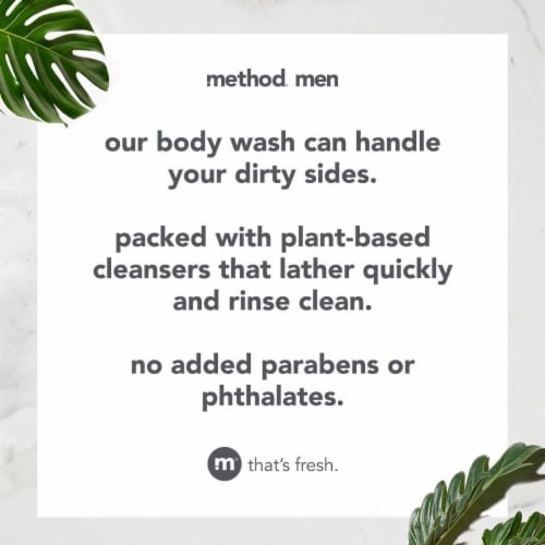 Method Cedar + Cypress Men Body Wash Perspective: top