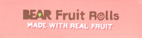 BEAR® Apple-Pear Strawberry Fruit Rolls Perspective: top