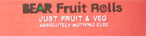 BEAR Super Sour Strawberry & Apple Fruit Rolls Perspective: top