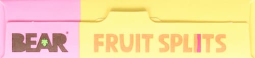 BEAR® Apple Pear Pineapple Raspberry Fruit Splits Perspective: top