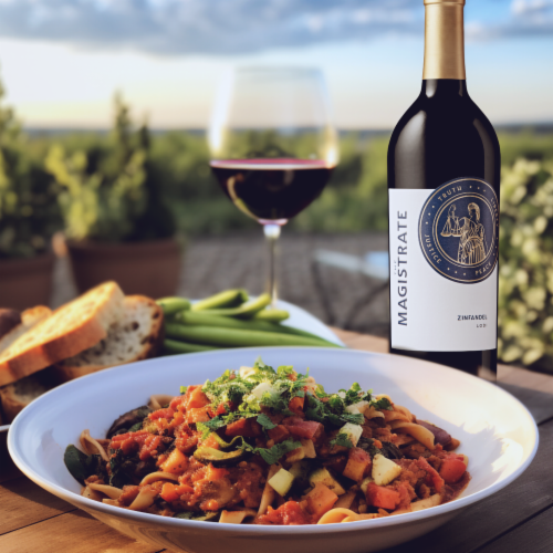 Magistrate Limited Production Zinfandel California Red Wine Perspective: top