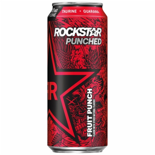 Rockstar® Punched Fruit Punch Energy Drink Perspective: top
