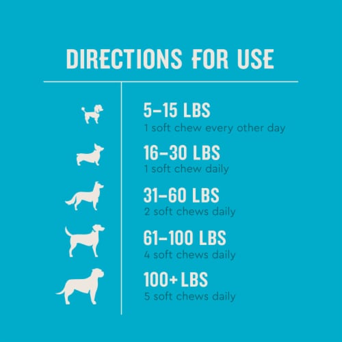 VetIQ Hip & Joint Supplement for Dogs, Chicken Flavored Soft Chews, 7.4 oz Perspective: top