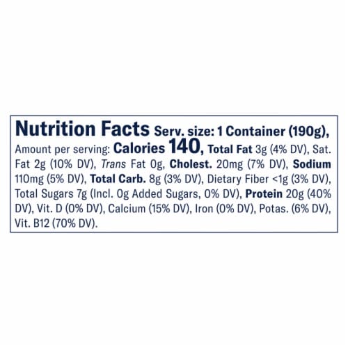 Chobani® 20G Protein Lowfat Greek Yogurt Strawberry Kiwi 6.7oz Perspective: top