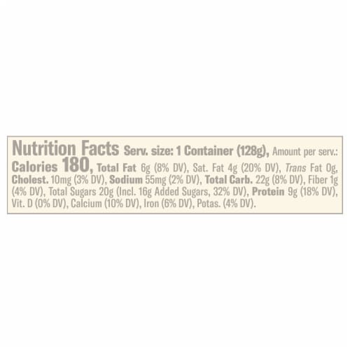 Chobani Flip Greek Chocolate Covered Strawberry Yogurt 4.5 oz Perspective: top