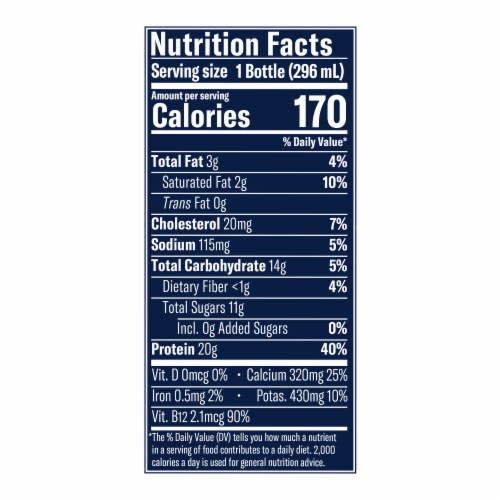 Chobani 20G Protein Lowfat Greek Yogurt Drink Peaches & Cream 10 fl oz Perspective: top