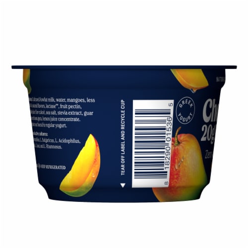 Chobani® 20G Protein Lowfat Greek Yogurt Mango 6.7oz Perspective: top