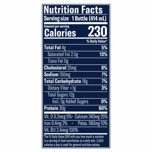 Chobani Zero Added Sugar Greek Yogurt Strawberries & Cream Protein Drink 14 fl oz Perspective: top
