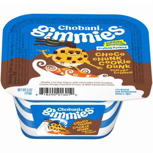 Chobani Gimmies Choco Chunk Cookie Dunk Yogurt Crunch Perspective: top