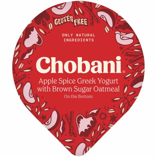 Chobani® Apple Spice with Brown Sugar Oatmeal Greek Yogurt Perspective: top