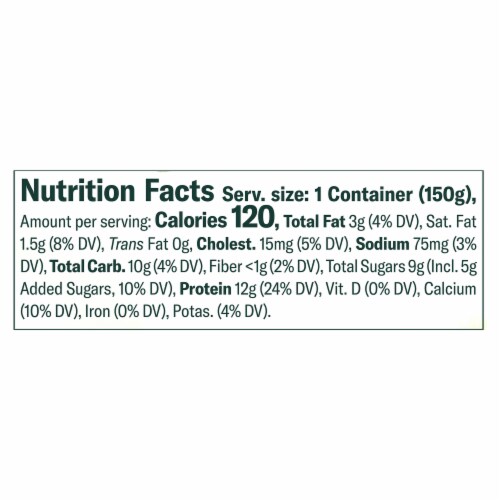 Chobani Less Sugar Low-Fat Fino Lemon Greek Yogurt 5.3oz Perspective: top