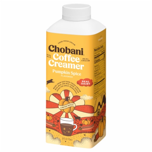 Chobani® Pumpkin Spice Limited Batch Coffee Creamer Perspective: top
