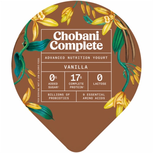 Chobani® Complete Vanilla Advanced Nutrition Yogurt Tub Perspective: top
