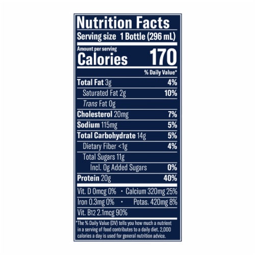 Chobani 20G Protein Lowfat Greek Yogurt Drink Strawberries & Cream 10 fl oz Perspective: top