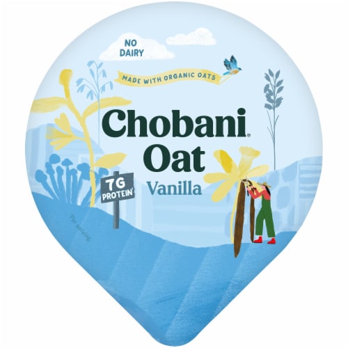 Chobani® Oat Blend Vanilla Yogurt Perspective: top