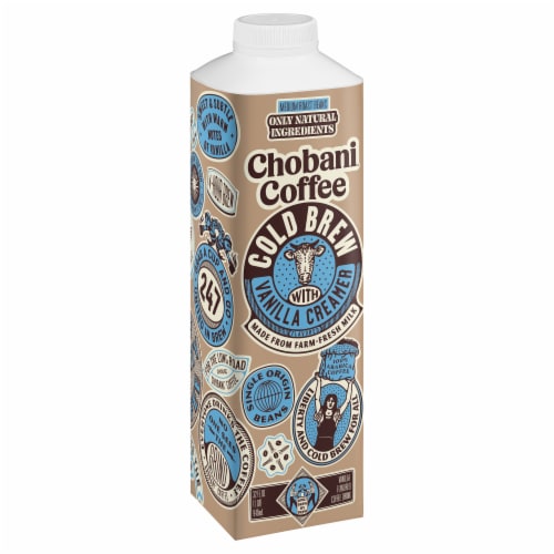 Chobani™ Cold Brew with Vanilla Creamer Coffee Perspective: top