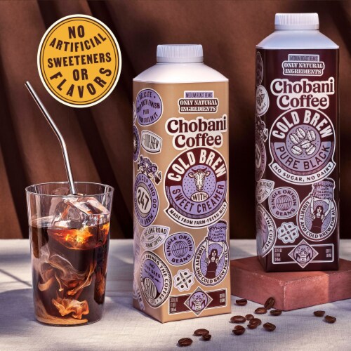 Chobani® Cold Brew Pure Black Coffee Perspective: top