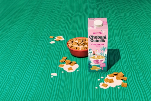 Chobani® Limited Batch Oat Nog Oatmilk Perspective: top