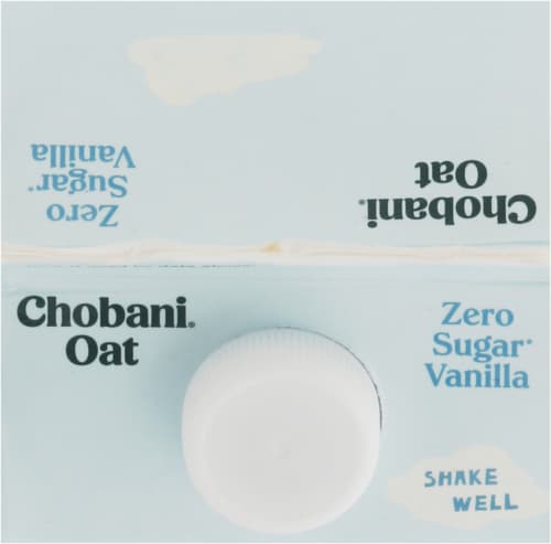 Chobani® Oat Zero Sugar Vanilla Oat Milk Perspective: top