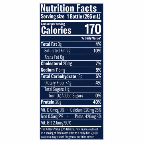 Chobani 20G Protein Lowfat Greek Yogurt Drink Cookes & Cream 10 fl oz Perspective: top