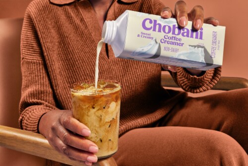 Chobani® Plant-Based Sweet & Creamy Coffee Creamer Perspective: top