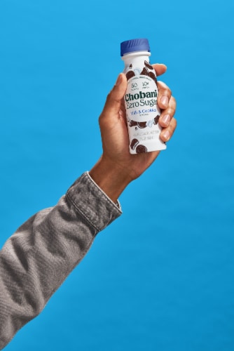 Chobani® Zero Sugar Milk & Cookies Greek Yogurt Drink Perspective: top