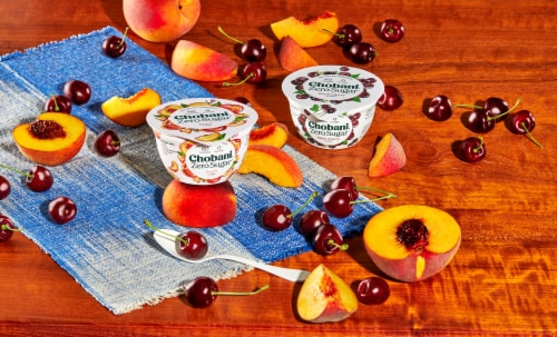 Chobani® Black Cherry Zero Sugar Yogurt Perspective: top