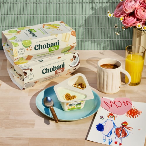 Chobani® Flip® Low-Fat Strawberry Cheesecake Greek Yogurt Perspective: top