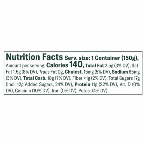 Chobani Coffee Blended Greek Yogurt Cup Perspective: top