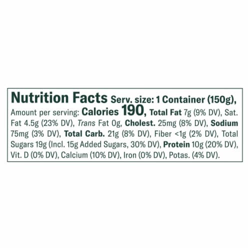 Chobani Creations Greek Caramel Sundae Yogurt Perspective: top